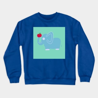 A fun simple baby elphant illustration Crewneck Sweatshirt